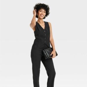A new day Black Button-Up Vest available in XS S  M L And XXL